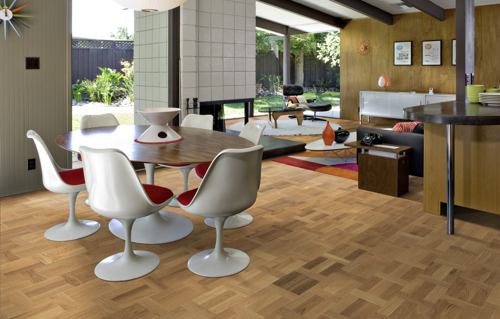 Паркетная доска Kahrs Европейский Ренессанс Дуб Палаццо Ровере Palazzo Rovere 153138EK50KW240 Variation 2426×198,5×15 фото в интерьере